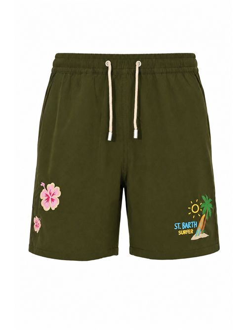 Costume Comfort in tessuto tecnico con ricamo St. Barth Surfer Mc2 Saint Barth | COM000708474L